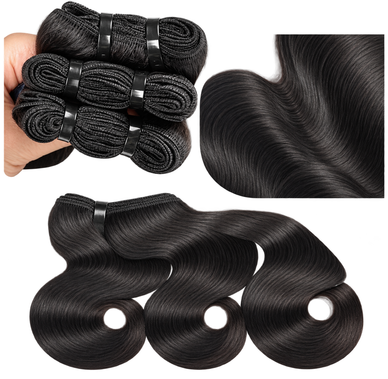 Body Wave Human Hair Bundle Edit — photo 4