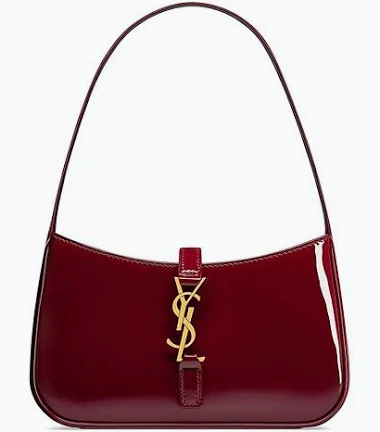 Burgundy shoulder bag — collection style reference