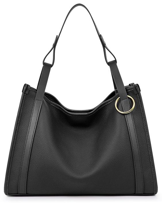 Black Ring Shoulder Bag