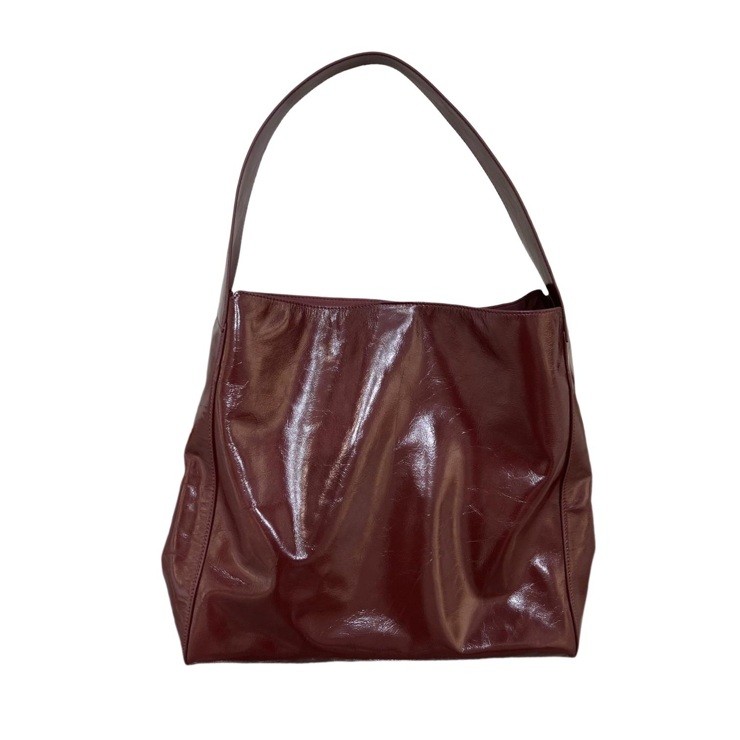 Burgundy Soft Shoulder Bag